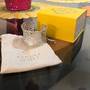 NWOT Kendra Scott silver cuff bracelet